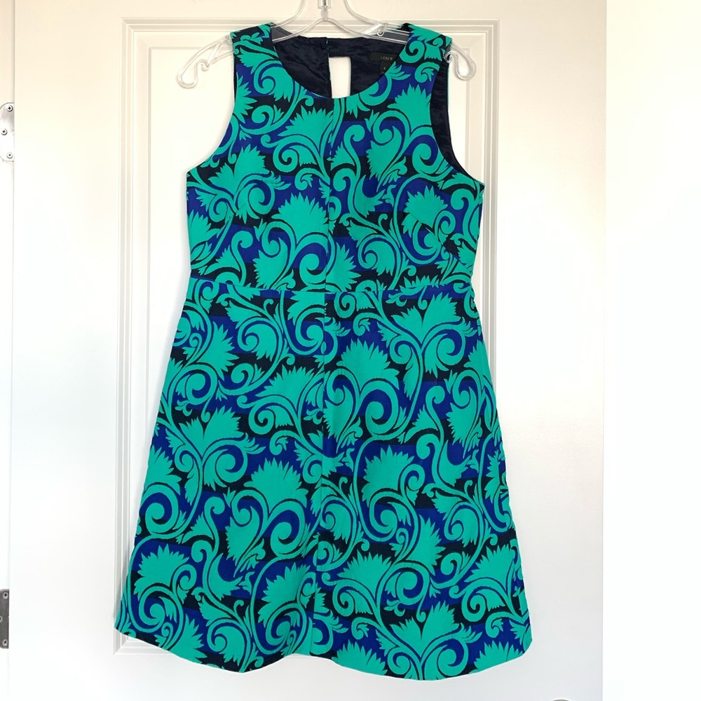 J.CREW A-line dress in vineyard jacquard - Picture 3 of 8